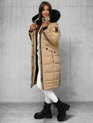 Γυναικείο μπουφάν μπεζ OZONEE O/W377