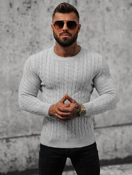 Ανδρικό πουλόβερ γκρι OZONEE NB/MM6021/2Z