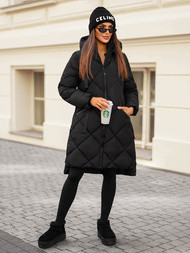 Γυναικείο μπουφάν μαύρο OZONEE JS/5M3168/392Z