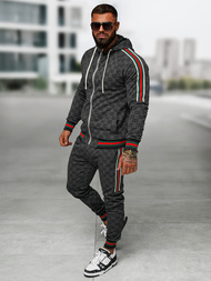 Ανδρικό σετ φόρμας μαύρο OZONEE O/FF5111AB