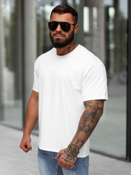 Ανδρικό μπλουζάκι λευκό OZONEE JS/67T1298/1