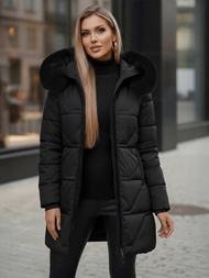 Γυναικείο μπουφάν μαύρο OZONEE JS/16M9099/392Z