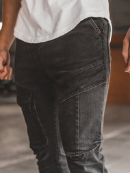 Ανδρικό παντελόνι τζιν jogger μαύρο OZONEE G/1067