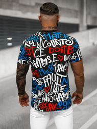 Ανδρικό μπλουζάκι μαύρο OZONEE O/T1271/3