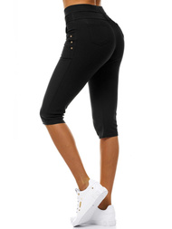 Γυναικείο κοντό κολάν μαύρο OZONEE JS/1041/A1