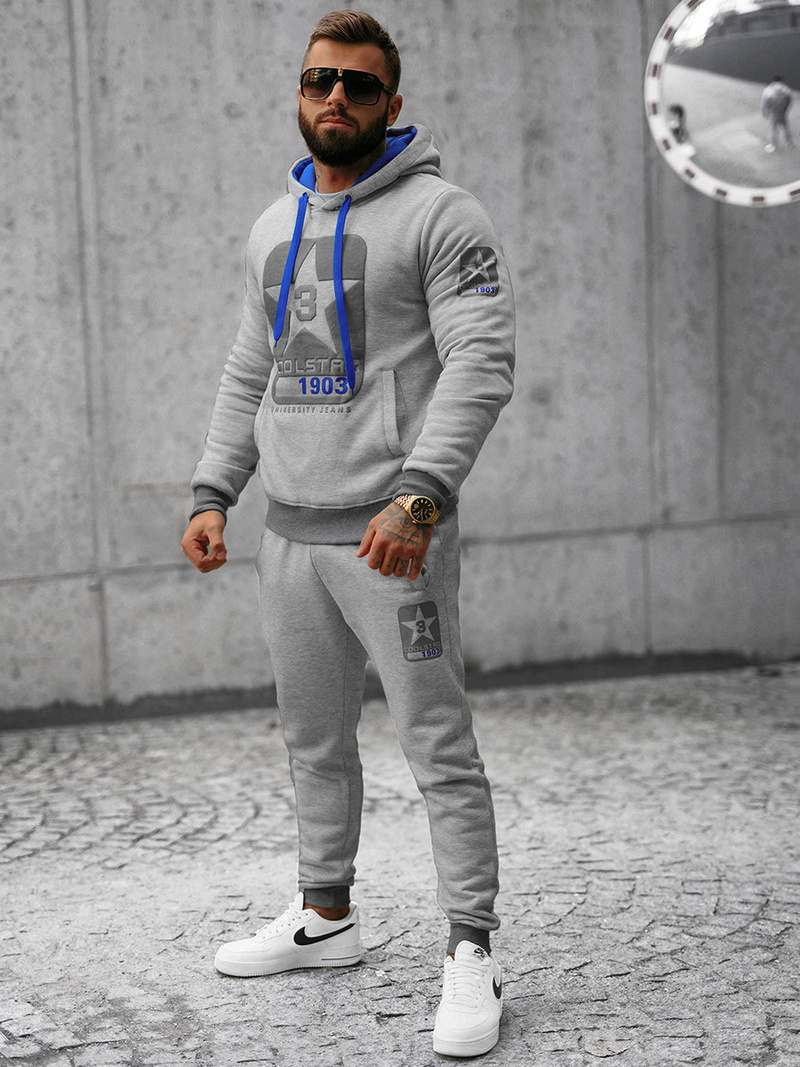 Ανδρικό σετ φόρμας γκρι OZONEE JS/8C59/2