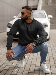 Ανδρικό Φούτερ μαύρο OZONEE JS/8B1360/3