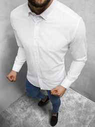 Ανδρικό πουκάμισο λευκό OZONEE O/3012Z