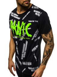 Ανδρικό μπλουζάκι μαύρο OZONEE JS/KS1998