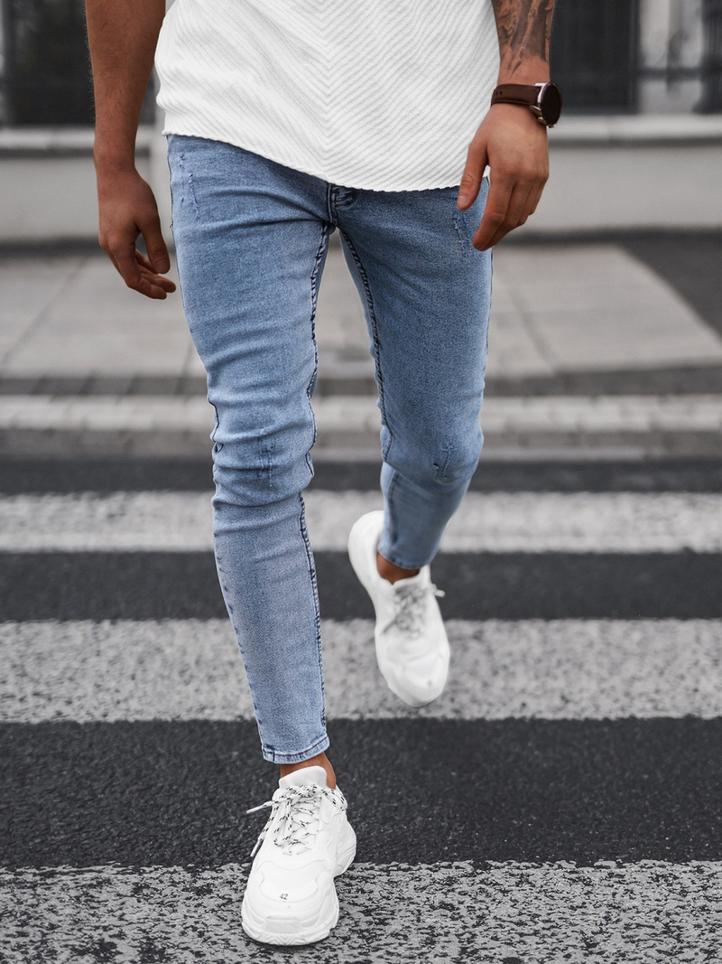 Ανδρικό τζιν παντελόνι Μπλε OZONEE DO/2445/1