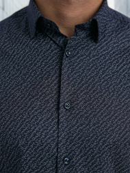 Ανδρικό πουκάμισο ναυτικό μπλε OZONEE V/V186