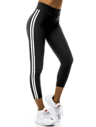 Γυναικείο κολάν μαύρο-λευκό OZONEE JS/YW01054/A1/11