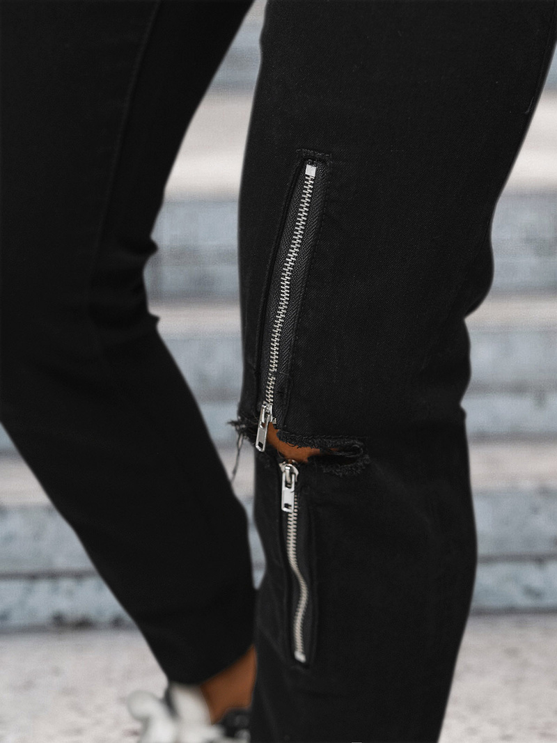 Ανδρικό τζιν παντελόνι mαύρος OZONEE NB/MP0087N