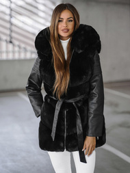 Γυναικείο μπουφάν μαύρο OZONEE JS/11Z8090Z