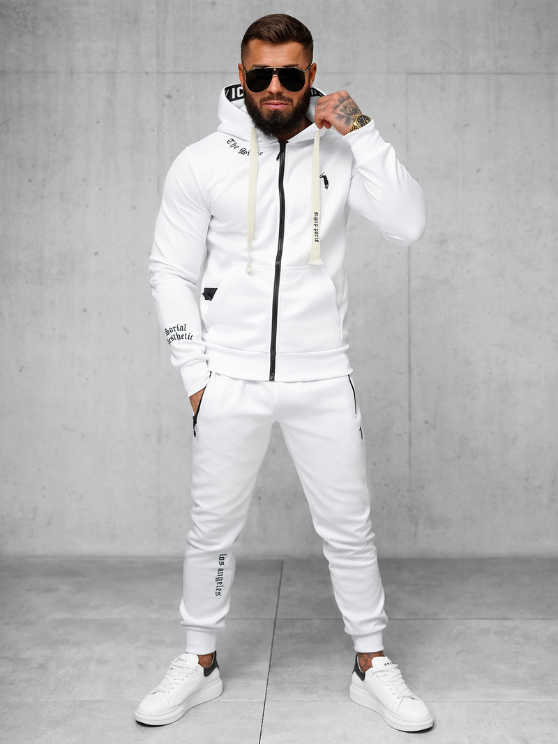 Ανδρικό σετ φόρμας λευκό OZONEE O/LN11675