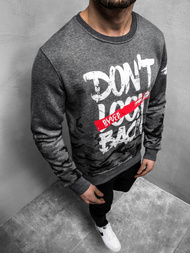 OZONEE JS/DD219Z Ανδρικό Φούτερ γραφίτη