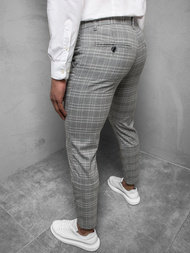 Ανδρικό παντελόνι chino γκρι OZONEE DJ/5508