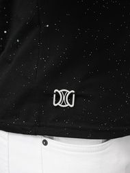 Ανδρικό μπλουζάκι μαύρο OZONEE O/QQ1388