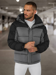 Ανδρικό μπουφάν Γκρί OZONEE JS/31M5008Z