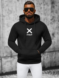 Ανδρικό Φούτερ με kουκούλα μαύρο OZONEE NB/MF2021