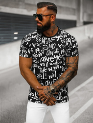 Ανδρικό μπλουζάκι μαύρο OZONEE O/T1268/3