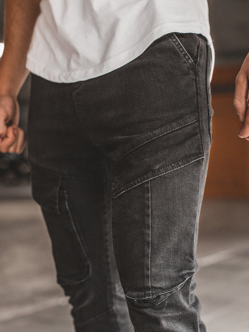 Ανδρικό παντελόνι τζιν jogger μαύρο OZONEE G/1067