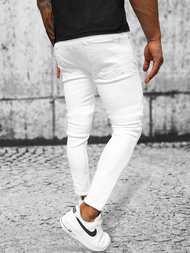 Ανδρικό τζιν παντελόνι λευκό OZONEE E/5391/01