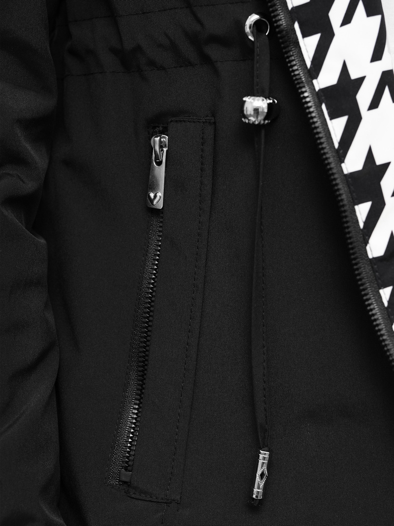 Γυναικείο μπουφάν mαύρος OZONEE JS/16M9252/392