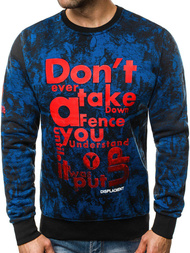 Ανδρικό Φούτερ μπλε OZONEE JS/DD677Z