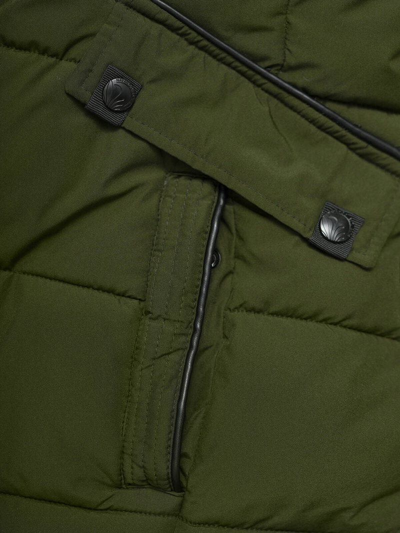 Γυναικείο μπουφάν χακί OZONEE O/W377