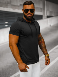 Ανδρικό μπλουζάκι μαύρο OZONEE JS/8T89/3