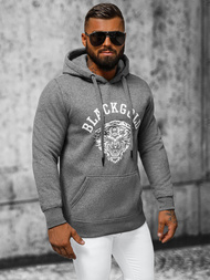 Ανδρικό Φούτερ με kουκούλα γραφίτη OZONEE NB/MF2007