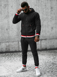 Ανδρικό σετ φόρμας μαύρο OZONEE JS/8C65/3