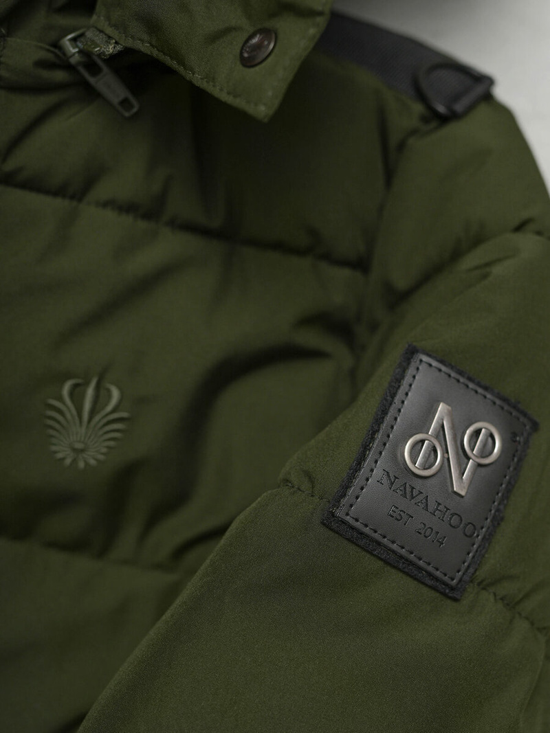 Γυναικείο μπουφάν χακί OZONEE O/W377Z