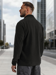 Ανδρικό φούτερ με φερμουάρ μαύρο OZONEE JS/HH016/3