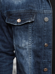 Ανδρικό τζιν μπουφάν σέρπα Σκούρο μπλε OZONEE NB/MJ516BSZ