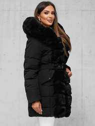 Γυναικείο μπουφάν μαύρο OZONEE JS/11Z8096Z