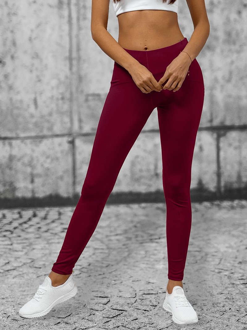 Γυναικείο κολάν μπορντό OZONEE O/YY9276