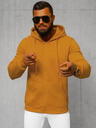 Ανδρικό Φούτερ με Κουκούλα κάμελ OZONEE JS/2008Z