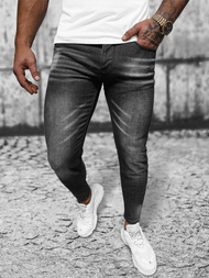 Ανδρικό τζιν παντελόνι mαύρος OZONEE NB/MP0199N