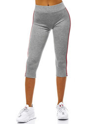 Γυναικείο κοντό κολάν γκρι OZONEE JS/1037/A3