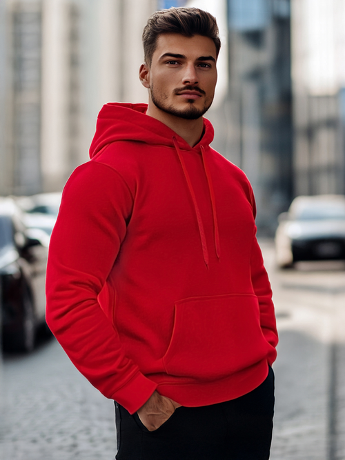 Ανδρικό Φούτερ σκούρο-Κόκκινο OZONEE JS/2009Z