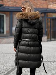 Γυναικείο μπουφάν μαύρο OZONEE JS/5M3298/392Z