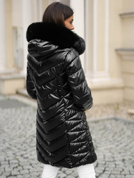 Γυναικείο μπουφάν μαύρο OZONEE JS/16M9100/392Z