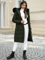 Γυναικείο μπουφάν χακί OZONEE O/W377Z