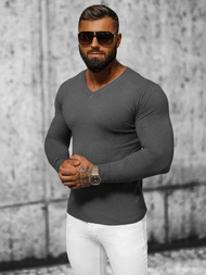 Ανδρικό πουλόβερ Γραφίτης OZONEE NB/MMB601/3Z