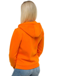 Γυναικείο φούτερ με κουκούλα πορτοκαλί OZONEE JS/W03