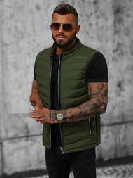 Ανδρικό αμάνικο μπουφάν xακί OZONEE N/7133Z