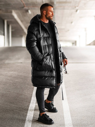 Ανδρικό χειμερινό μπουφάν μαύρη OZONEE O/M3205Z