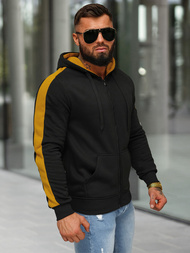 Ανδρικό Φούτερ με Κουκούλα μαύρο OZONEE JS/8B1335/3